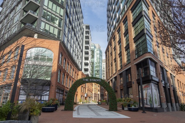Washington, DC - The Stacks, a mixed use housing development, with 1, 100 apartments, in the Buzzard Point neighborhood