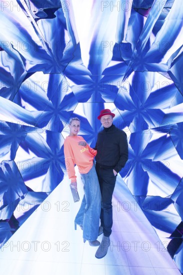 Franziska Hippe and Roman Knižka at the opening of Bubble Planet - The Adventure Museum for All Senses at Arena Berlin, Berlin, 11.12.2025