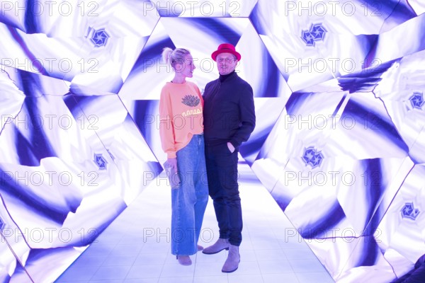 Franziska Hippe and Roman Knižka at the opening of Bubble Planet - The Adventure Museum for All Senses at Arena Berlin, Berlin, 11.12.2025