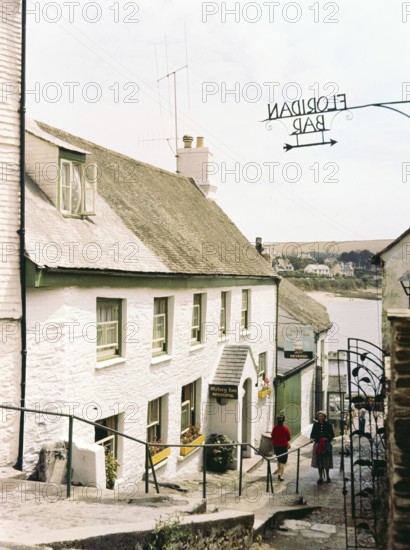 Historic building of The Victory Inn public house, St Mawes, Cornwall, England, UK, c 1960