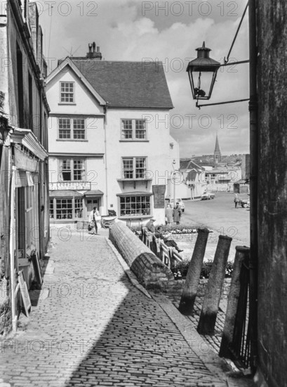 Historic Island House located in the historic Barbican area of Plymouth, Devon, England, UK c 1960 - a departure point for Pilgrim Fathers on the 'Mayflower' in 1620