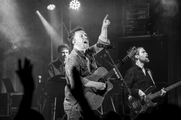 Joris live on 10 years of Hopeless Hopeful Tour in Berlin's Lido on 16.12.2025 Note: the photo was converted to b/w later