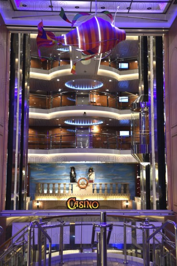 Casino, casino on the ferry Color Line, on the way to Norway