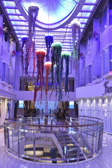 Interior decoration on the Color Line ferry, Color Magic, on the way to Norway