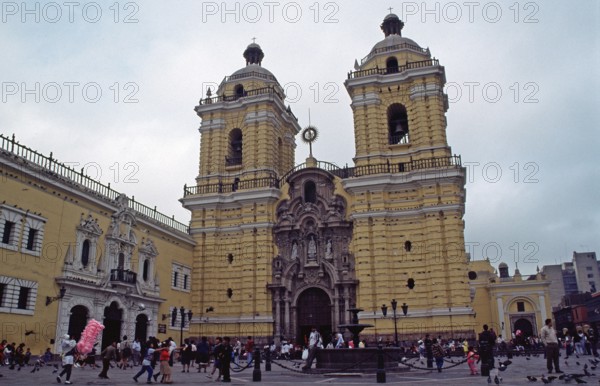 San Francisco monastery, Lima, Peru, September 1997, vintage, retro, old, historic