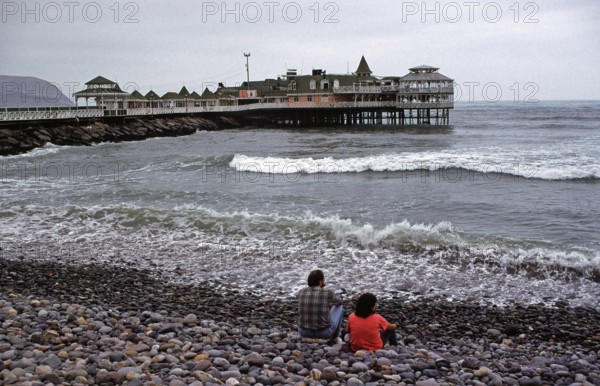 Restaurant La Rosa Nautica, Costa Verde, Lima, Peru, September 1997, vintage, retro, old, historic