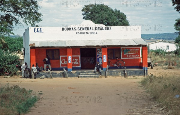 Shop in Zambia, Africa, June 2000, vintage, retro, old, historic