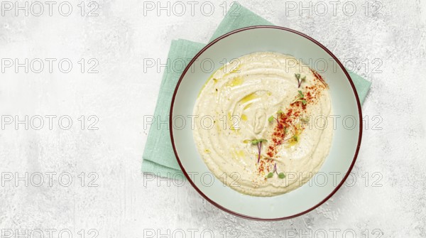 Babaganoush, eggplant appetizer, traditional Lebanese cuisine, homemade, no people