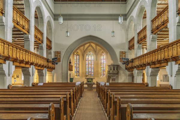Interior of the Peace Church in Anger Altkötzschenbroda, Kötzschenbroda, Radebeul, Saxony, Germany