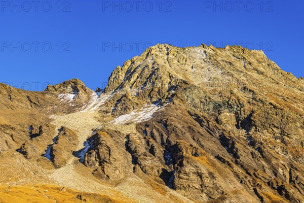 Summit of Garde Bordon mountain, Val d'Anniviers, Valais Alps, Canton of Valais, Switzerland