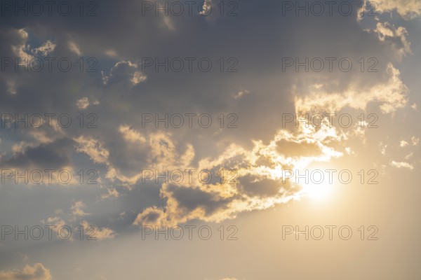 Sky, clouds and sun, Chobe National Park, Botswana