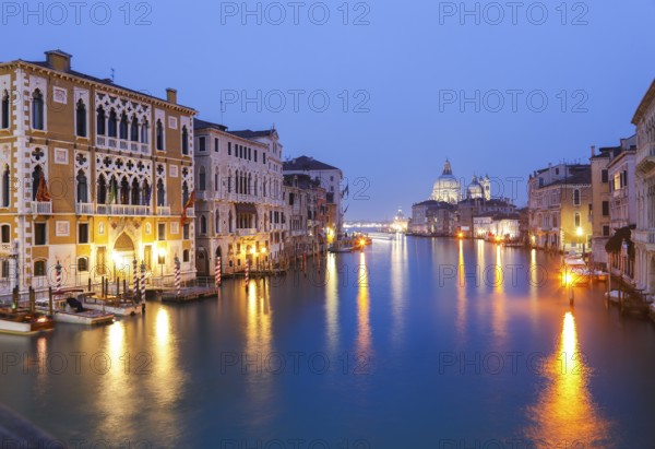 View of the Grand Canal from Accademia Briücke, Venice, Veneto, Italy