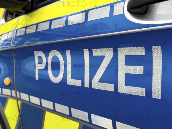 Police lettering on police car Police car Emergency vehicle patrol car, Germany