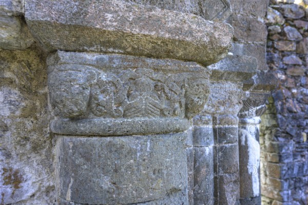 St Saviors Church Ruins, Glendalough, Wicklow Mountains National Park, Brockagh, County Wicklow, Ireland