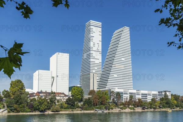 Roche Tower on the Rhine in Basel