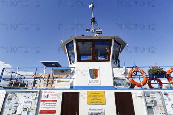 Ferry Amt Neuhaus between Bleckede and Neu Bleckede, Amt Neuhaus, Lüchow-Dannenberg, Wendland, Elbtalaue, Germany