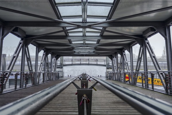 A jetty at the piers, St. Pauli, Hamburg, Germany