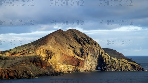 Sunset, volcanic peninsula, Ponta de São Lourenço, Ponta de Sao Lourenco, rocky coast, Punta de San Lorenzo, Madeira, Portugal