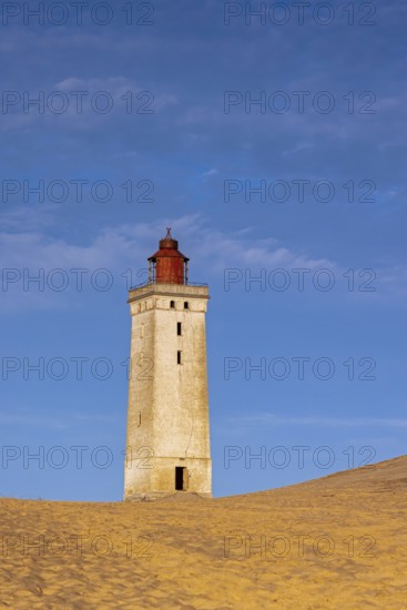 Rubjerg Knude Fyr / Rubjerg Knude lighthouse in the sand dunes on the top of Lønstrup Klint, Hjørring, North Jutland, Denmark