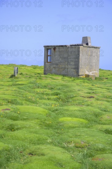 Observation post from World War II at Downpatrick Head, Lackan, County Mayo, Ireland