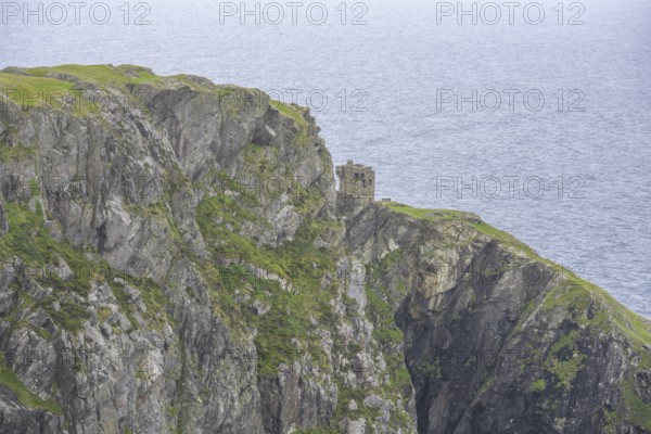Old watchtower on the way to the Slieve League cliffs, West Donegal, County Donegal, Ireland
