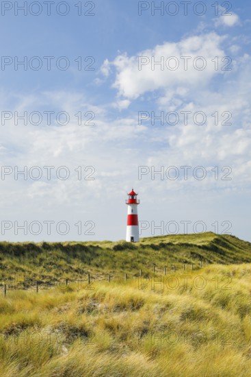 Lighthouse List-Ost am Ellenbogen on the island of Sylt, Germany