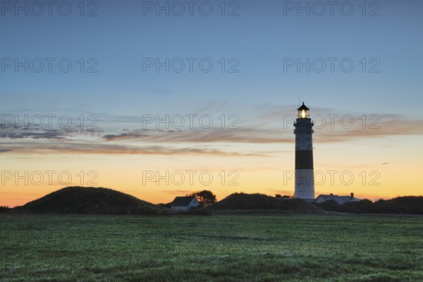 Langer Christian lighthouse near Kampen on the island of Sylt, Germany