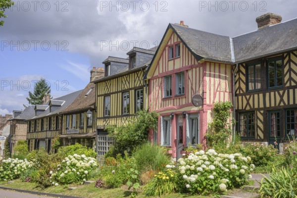 Timbered houses, Le Bec-Hellouin, Eure, France