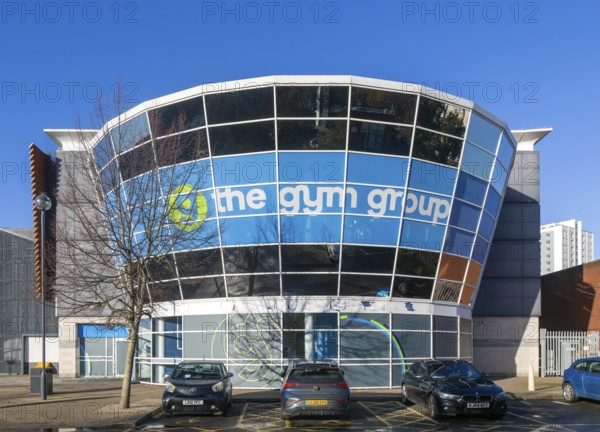 The Gym Group building, Cardinal Park, Ipswich town centre, Suffolk, England, UK