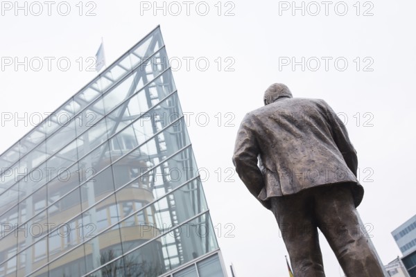 Walter Lübcke memorial in front of the Konrad Adenauer Haus, the party headquarters of the Christian Democratic Union (CDU) on 02.12.2025. The square was erected by the Centre for Political Beauty (ZPS) and approved by the Berlin Mitte district authority for two years. Walter Lübcke was a member of the Hessian state parliament for the CDU and was murdered by an AfD supporter on 2 June 2019