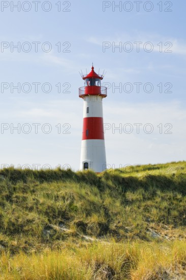 Lighthouse List-Ost am Ellenbogen on the island of Sylt, Germany
