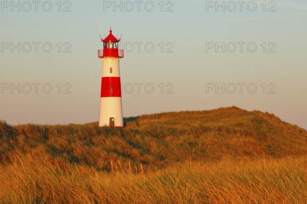 Lighthouse List-Ost am Ellenbogen on the island of Sylt, Germany