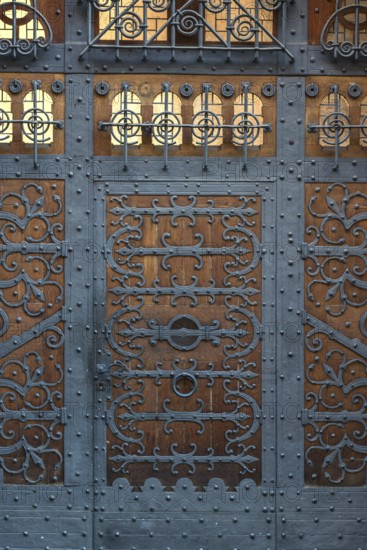 Ancient front door of the Archbishop's Ordinariate in Freiburg im Breisgau