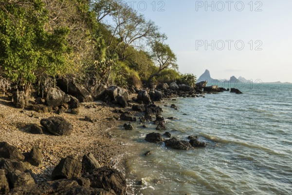 Beach with Shells, Khao Ta Mong Lai Forest Park, Prachuap Khiri Khan, Prachuap Khiri Khan Province, Central Thailand, Thailand