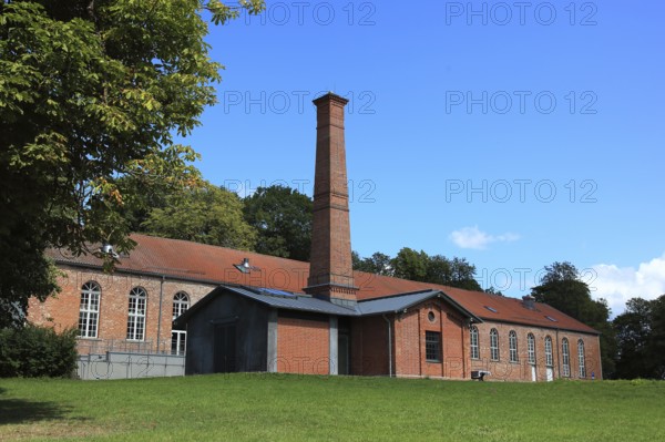 The stables built between 1821 and 1824 at the orangery in Putbus on the island of Rügen, Vorpommern-Rügen district, Mecklenburg-Western Pomerania, Germany