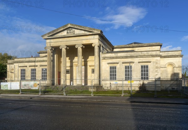 Devizes Assize Court building currently derelict, Devizes, Wiltshire, England, UK architect Thomas Henry Wyatt 1835
