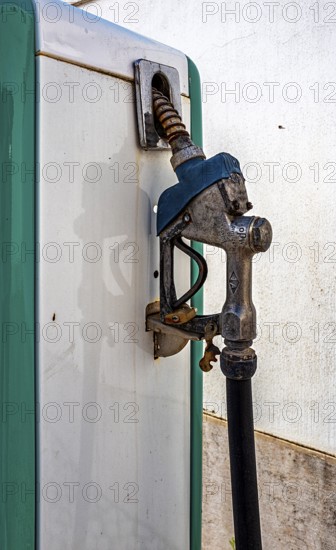 Nostalgic gas pumps, Cidadele de Cascais artists' farm in Forte de Nossa Senhora da Luz de Cascais, Portugal