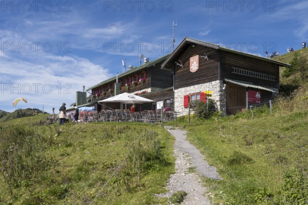 Brauneck-Hütte, Gipfelhaus, Berggaststätte, Brauneck, Bavarian Prealps, Isarwinkel, Lenggries, Upper Bavaria, Bavaria, Germany