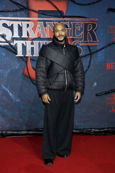 Malick Bauer at the Stranger Things fan event in Hangar 7 at Tempelhof Airport in Berlin on 18.11.2025