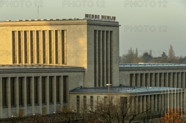 Hall of Honor, reception hall at the main entrance to Messe Berlin, monument protection, National Socialist architecture, Berlin, Germany