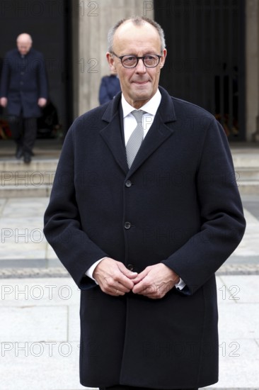 Federal Chancellor Friedrich Merz - Memorial Day Wreath laying for victims of war and tyranny, Neue Wache, Berlin, 16.11.25