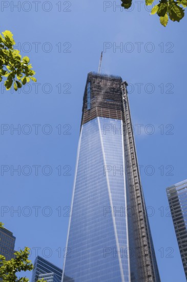 High-rise construction site, skyscraper construction, One World Trade Center, Freedom Tower, 9-11 Memorial, Ground Zero, New York City, USA, North America, America