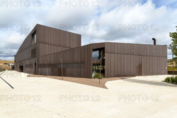 Modern architecture of new Parador de Molina de Aragón, Guadalajara province, Castile-La Mancha, Spain