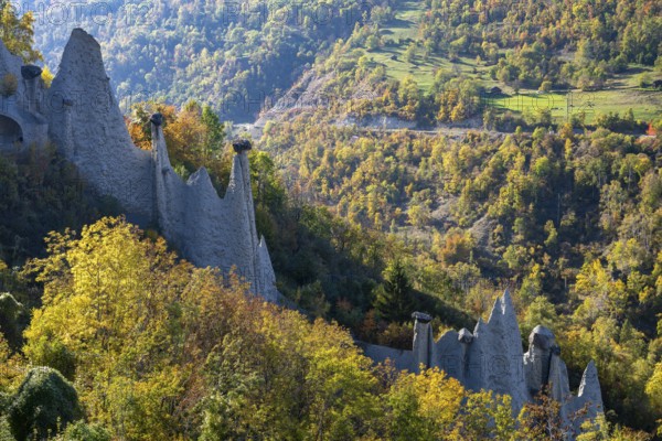 Earth pyramids of Euseigne, Canton of Valais, Switzerland