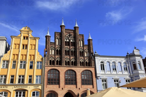 Der Alte Markt (Nordseite), Stralsund, Vorpommern-Rügen District, Mecklenburg-Western Pomerania, Germany