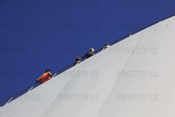 Architectural detail, Ozeaneum, Stralsund Maritime Museum, Museum of Oceanography and Fisheries, Aquarium and German Maritime Museum, Stralsund, Vorpommern-Rügen district, Mecklenburg-Western Pomerania, Germany