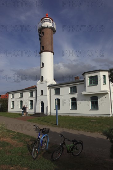 Timmendorf lighthouse on the island of Poel on the Baltic Sea, Northwest Mecklenburg district, Mecklenburg-Western Pomerania, Germany