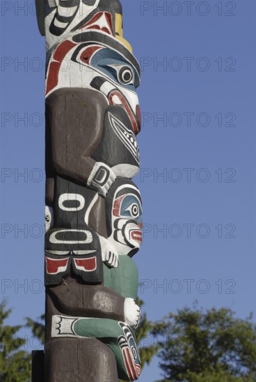Totem, Totem Pole, Stanley Park, Vancouver, British Columbia, Canada