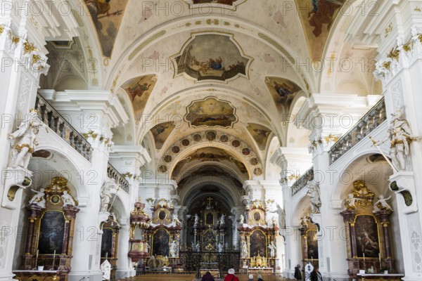 Interior view, monastery church, St. Peter, Southern Black Forest, Black Forest, Baden-Württemberg, Germany