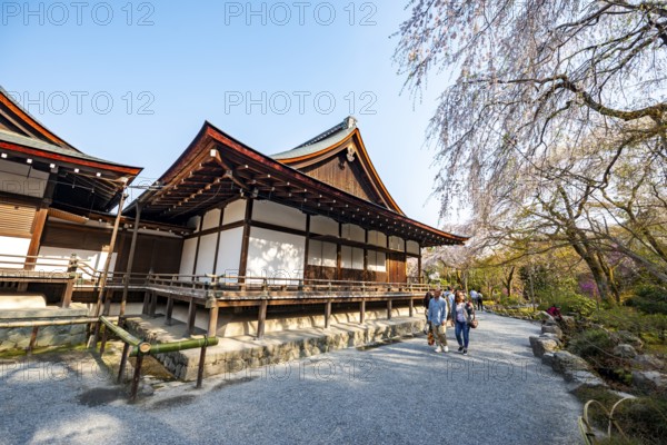 Tenryu-ji Temple Buildings, Zen Buddhist Temple Complex, Kyoto, Japan